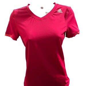 Adidas Women's Vivid Pink Short Sleeve Tee